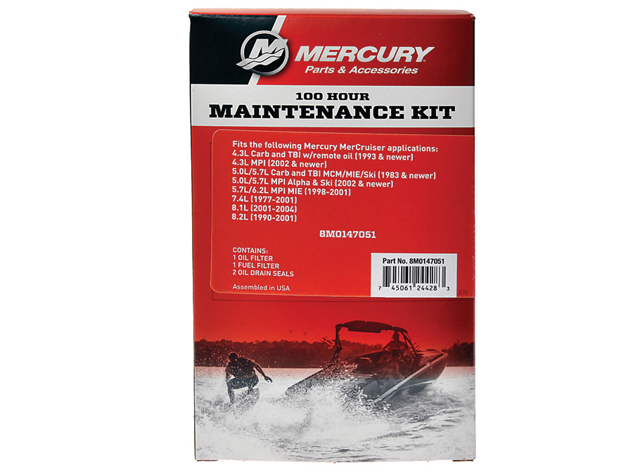 Wartungskit 100h Mercruiser 4.3l, 5.0l, 5.7l MPI, Alpha/Bravo, 8M0147051