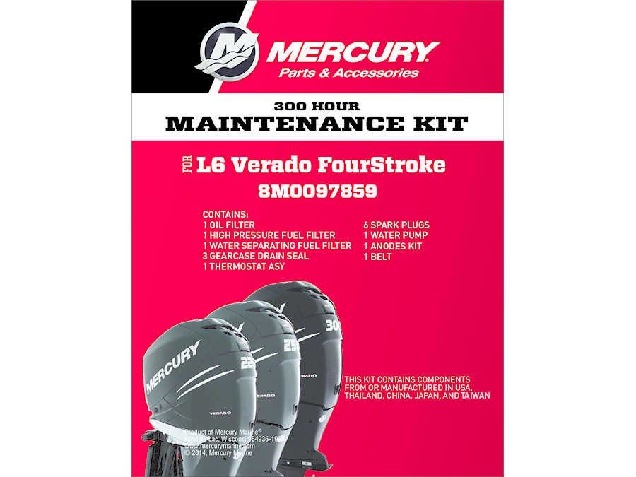Wartungskit 300h Mercury F200, F225, F250, F275, F300 6- Zylinder, 8M0097859