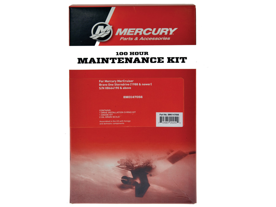 Wartungskit 100h Mercruiser Bravo One 1 auch X, 8M0147056