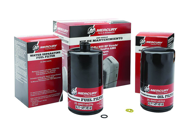 Wartungskit 200h Mercury F500 SeaPro V12/ F600 Verado V12 7.6l, 8M0179987