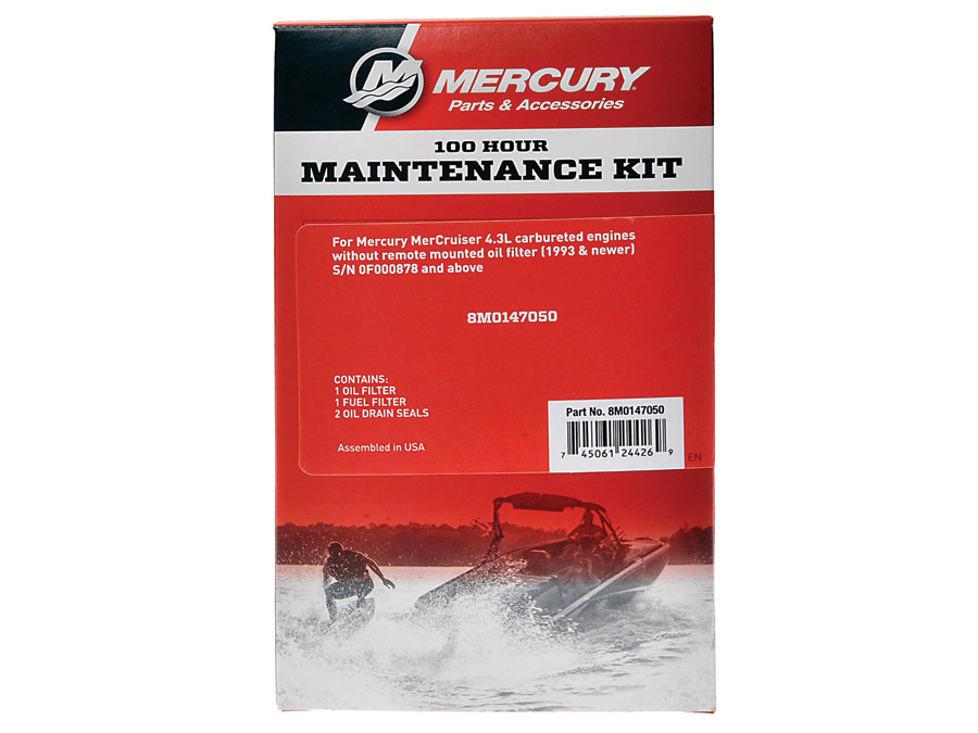 Wartungskit 100h Mercruiser 4.3l Vergaserblock, Alpha One / Bravo, 8M0147050