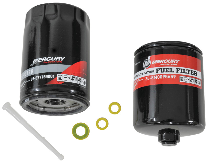 Wartungskit 100h Mercury F200, F225, F250, F275, F300, F350, F400R, 6- Zylinder L6, Verado, Pro & Racing, 8M0120657
